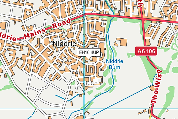 EH16 4UP map - OS VectorMap District (Ordnance Survey)