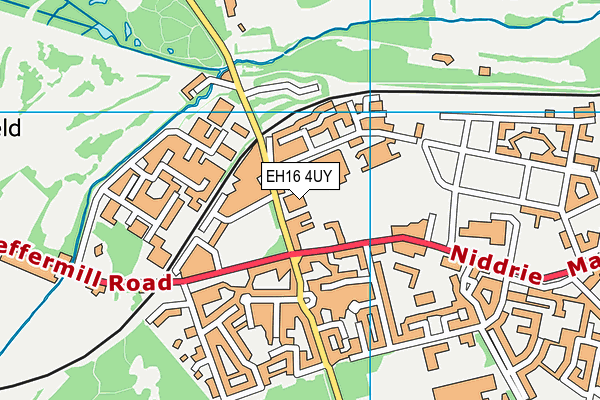 EH16 4UY map - OS VectorMap District (Ordnance Survey)