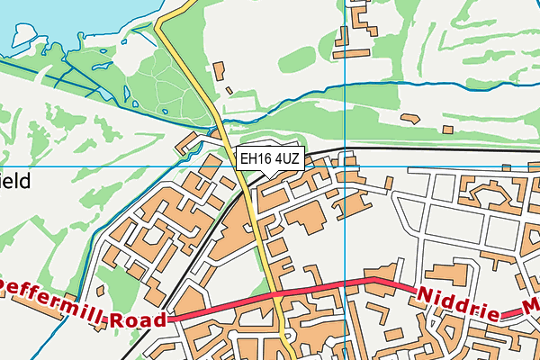 EH16 4UZ map - OS VectorMap District (Ordnance Survey)