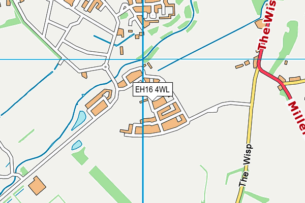 EH16 4WL map - OS VectorMap District (Ordnance Survey)
