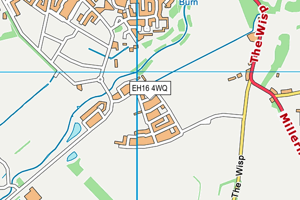 EH16 4WQ map - OS VectorMap District (Ordnance Survey)