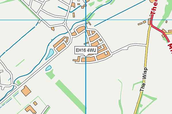 EH16 4WU map - OS VectorMap District (Ordnance Survey)