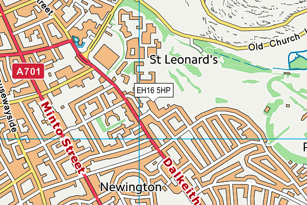 EH16 5HP map - OS VectorMap District (Ordnance Survey)