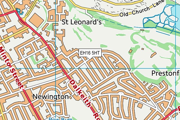 EH16 5HT map - OS VectorMap District (Ordnance Survey)
