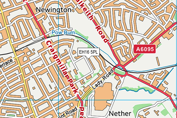 EH16 5PL map - OS VectorMap District (Ordnance Survey)