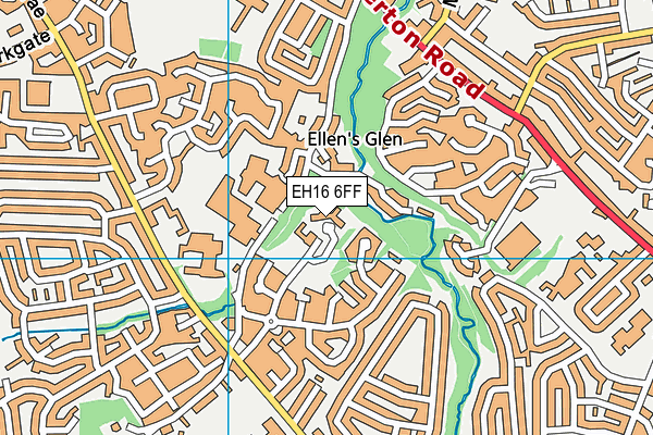 EH16 6FF map - OS VectorMap District (Ordnance Survey)