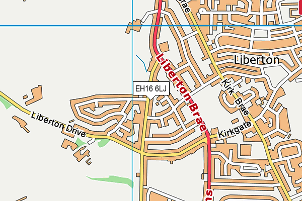 EH16 6LJ map - OS VectorMap District (Ordnance Survey)