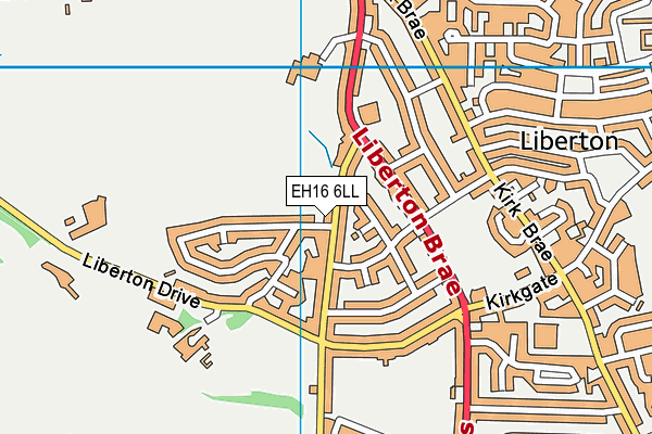 EH16 6LL map - OS VectorMap District (Ordnance Survey)