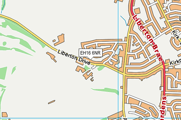 EH16 6NR map - OS VectorMap District (Ordnance Survey)