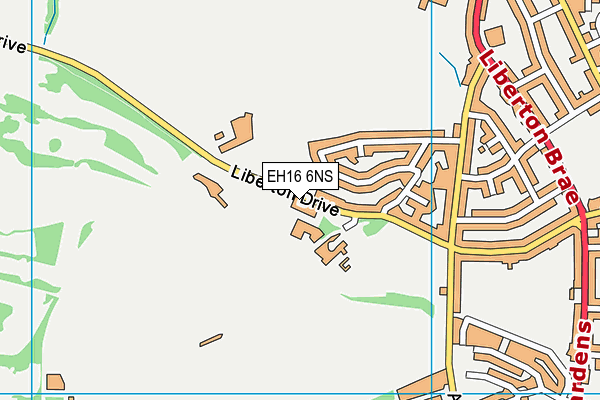 EH16 6NS map - OS VectorMap District (Ordnance Survey)