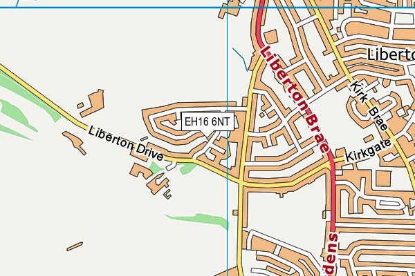 EH16 6NT map - OS VectorMap District (Ordnance Survey)