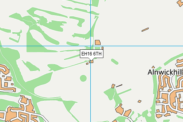 EH16 6TH map - OS VectorMap District (Ordnance Survey)