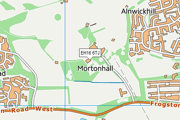 EH16 6TJ map - OS VectorMap District (Ordnance Survey)