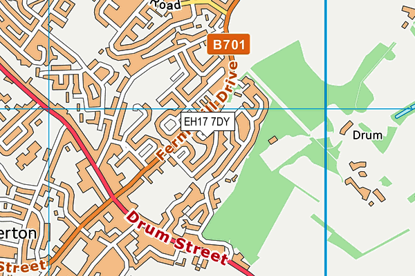 EH17 7DY map - OS VectorMap District (Ordnance Survey)