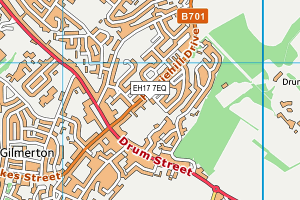 EH17 7EQ map - OS VectorMap District (Ordnance Survey)