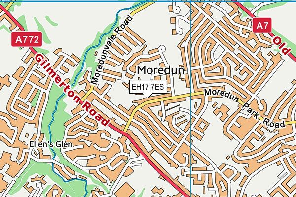 Map of MOREDUN STORE LTD at district scale