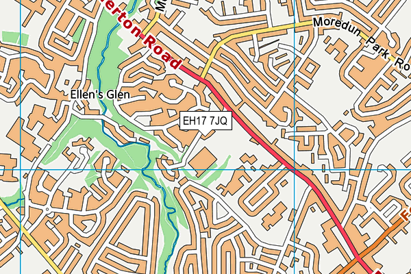 EH17 7JQ map - OS VectorMap District (Ordnance Survey)