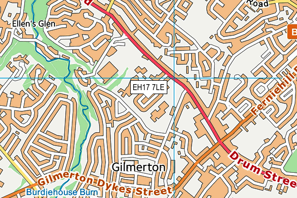 EH17 7LE map - OS VectorMap District (Ordnance Survey)