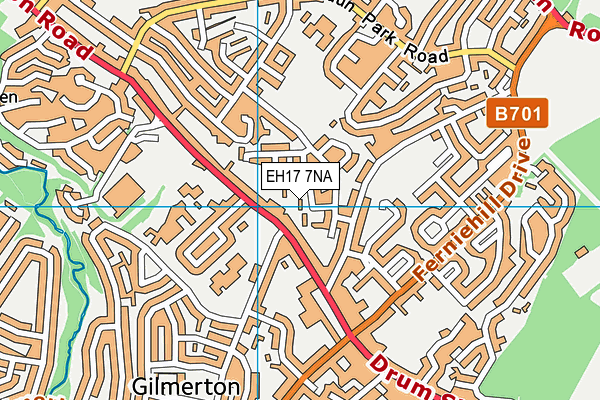 EH17 7NA map - OS VectorMap District (Ordnance Survey)