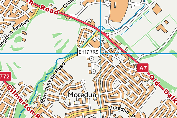 EH17 7RS map - OS VectorMap District (Ordnance Survey)