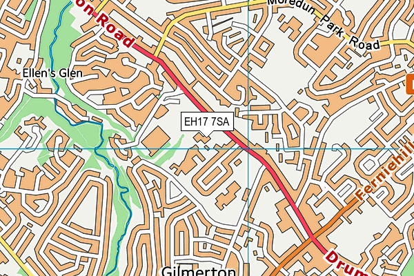 EH17 7SA map - OS VectorMap District (Ordnance Survey)
