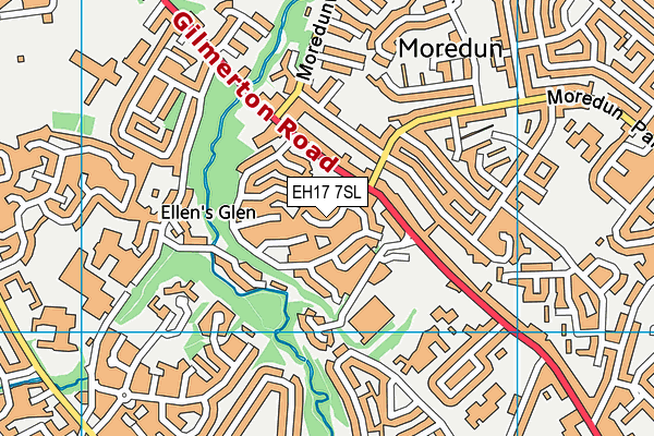 EH17 7SL map - OS VectorMap District (Ordnance Survey)