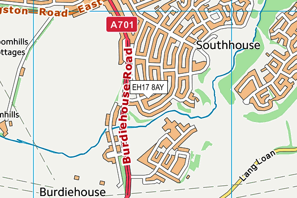 EH17 8AY map - OS VectorMap District (Ordnance Survey)