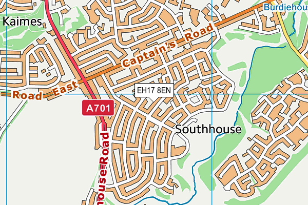 EH17 8EN map - OS VectorMap District (Ordnance Survey)