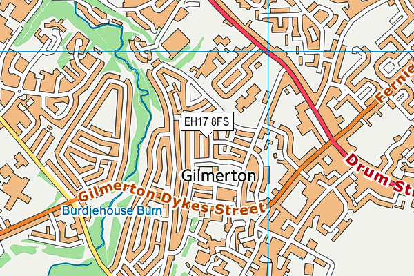 EH17 8FS map - OS VectorMap District (Ordnance Survey)