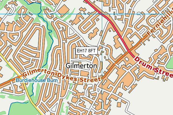 EH17 8FT map - OS VectorMap District (Ordnance Survey)