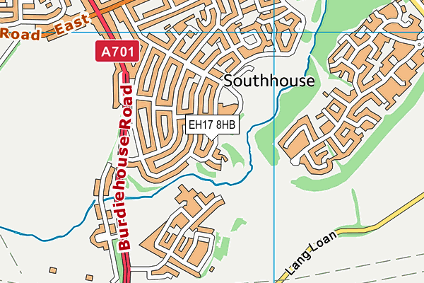 EH17 8HB map - OS VectorMap District (Ordnance Survey)