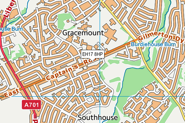 EH17 8HP map - OS VectorMap District (Ordnance Survey)