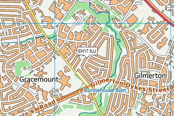 EH17 8JJ map - OS VectorMap District (Ordnance Survey)