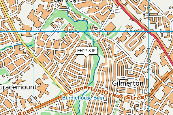 EH17 8JP map - OS VectorMap District (Ordnance Survey)