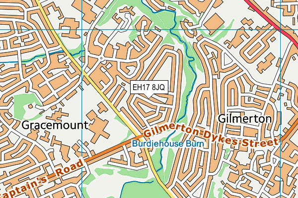 EH17 8JQ map - OS VectorMap District (Ordnance Survey)