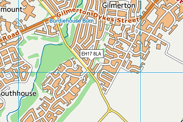 EH17 8LA map - OS VectorMap District (Ordnance Survey)