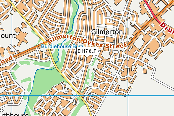 EH17 8LF map - OS VectorMap District (Ordnance Survey)