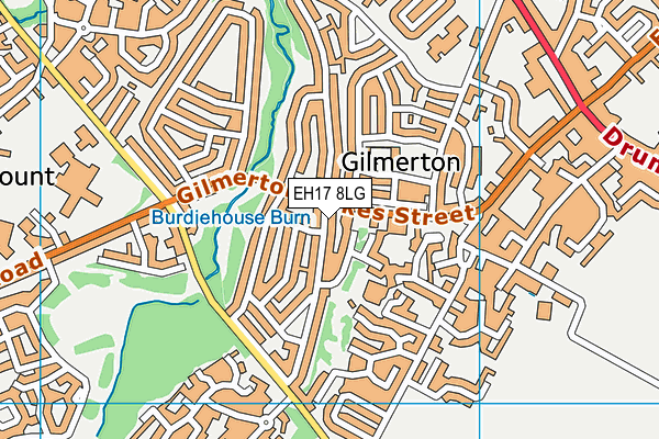 EH17 8LG map - OS VectorMap District (Ordnance Survey)