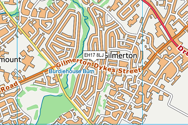 EH17 8LJ map - OS VectorMap District (Ordnance Survey)