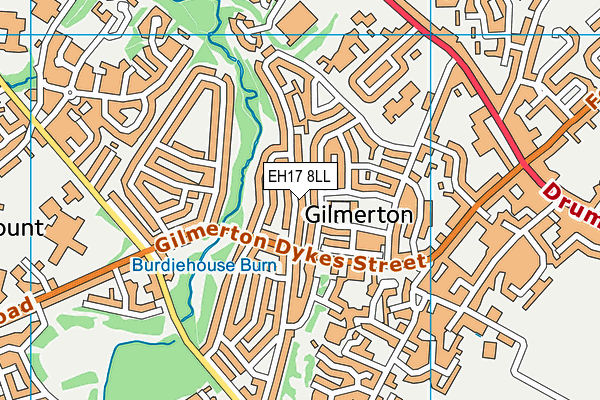 EH17 8LL map - OS VectorMap District (Ordnance Survey)