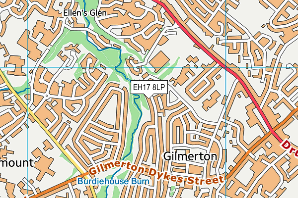 EH17 8LP map - OS VectorMap District (Ordnance Survey)