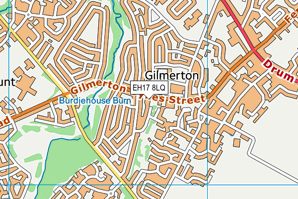 EH17 8LQ map - OS VectorMap District (Ordnance Survey)