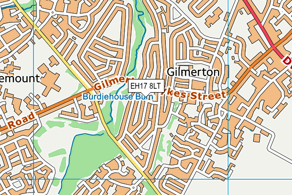 EH17 8LT map - OS VectorMap District (Ordnance Survey)