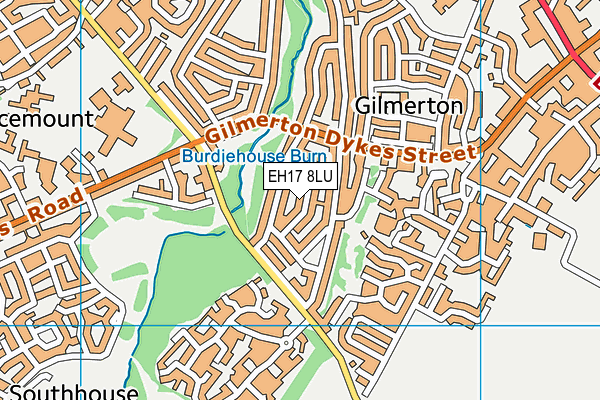 EH17 8LU map - OS VectorMap District (Ordnance Survey)