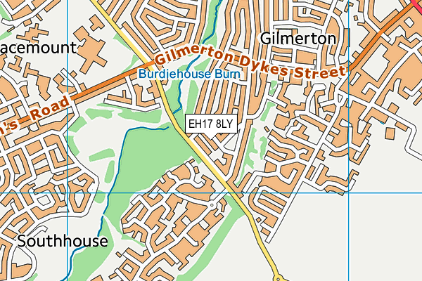 EH17 8LY map - OS VectorMap District (Ordnance Survey)