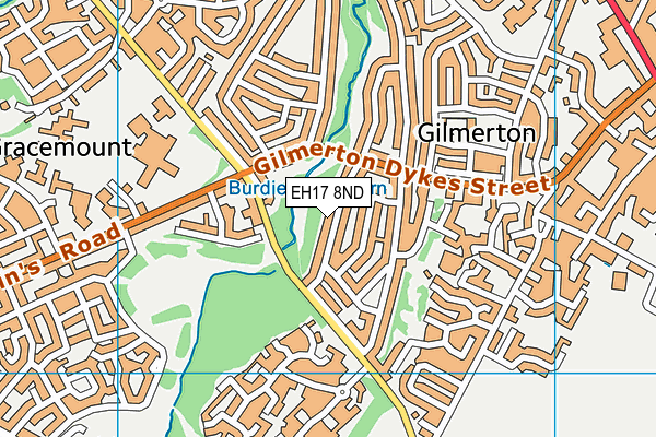 EH17 8ND map - OS VectorMap District (Ordnance Survey)