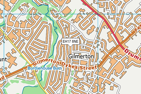 EH17 8NE map - OS VectorMap District (Ordnance Survey)