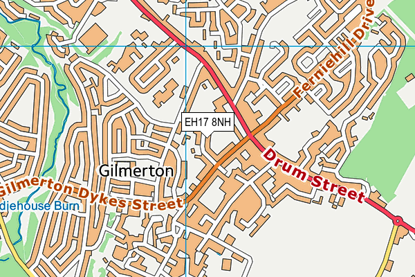 EH17 8NH map - OS VectorMap District (Ordnance Survey)