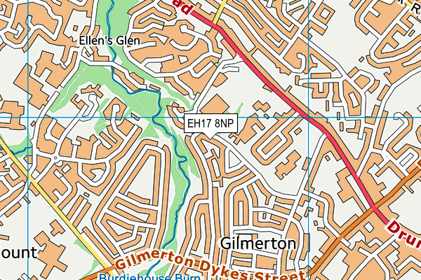 EH17 8NP map - OS VectorMap District (Ordnance Survey)