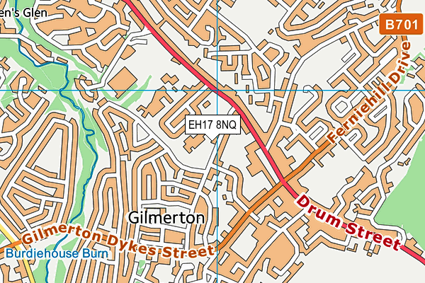 EH17 8NQ map - OS VectorMap District (Ordnance Survey)